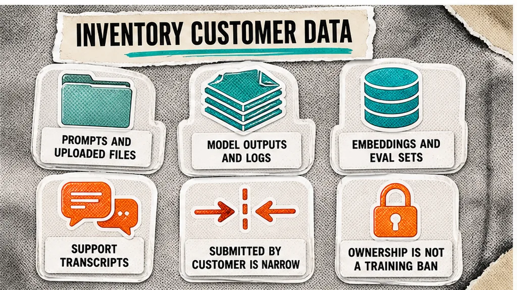 Customer Data inventory listing prompts, files, outputs, and logs