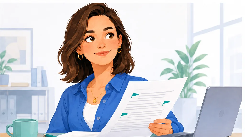 Marked consultancy agreement page with flags on scope, background IP, and indemnity clauses