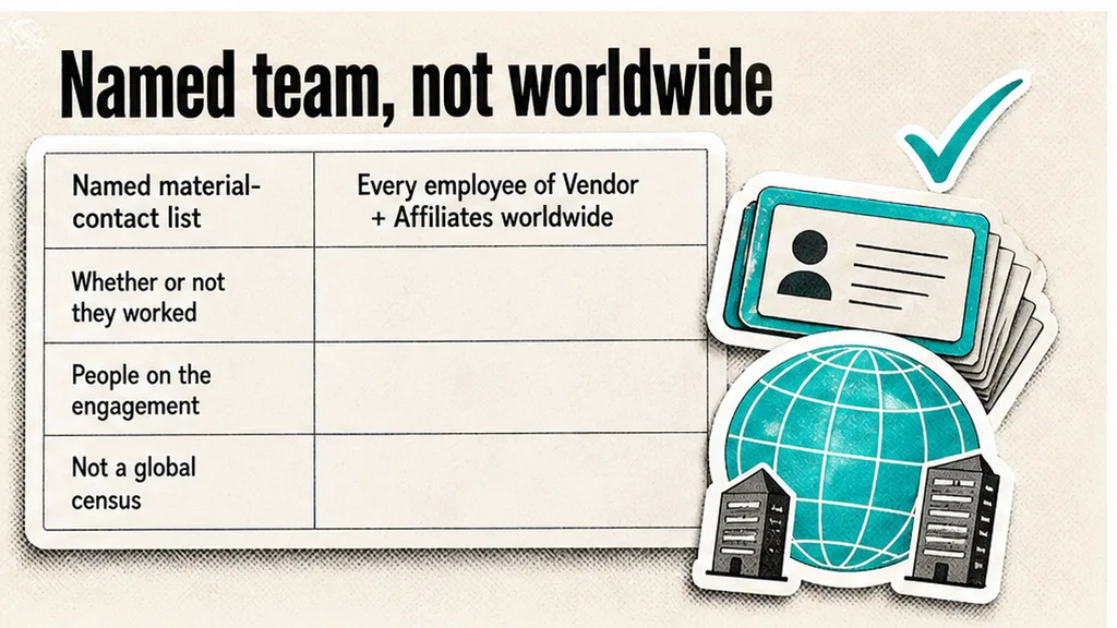 Named engagement team versus every employee worldwide