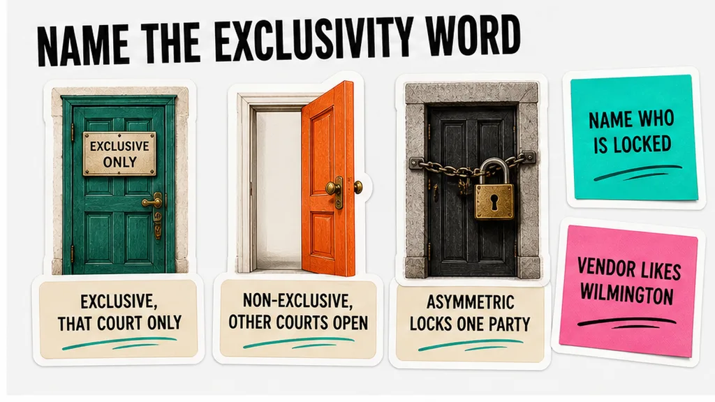 Exclusive versus asymmetric doors, Delaware lock, no face