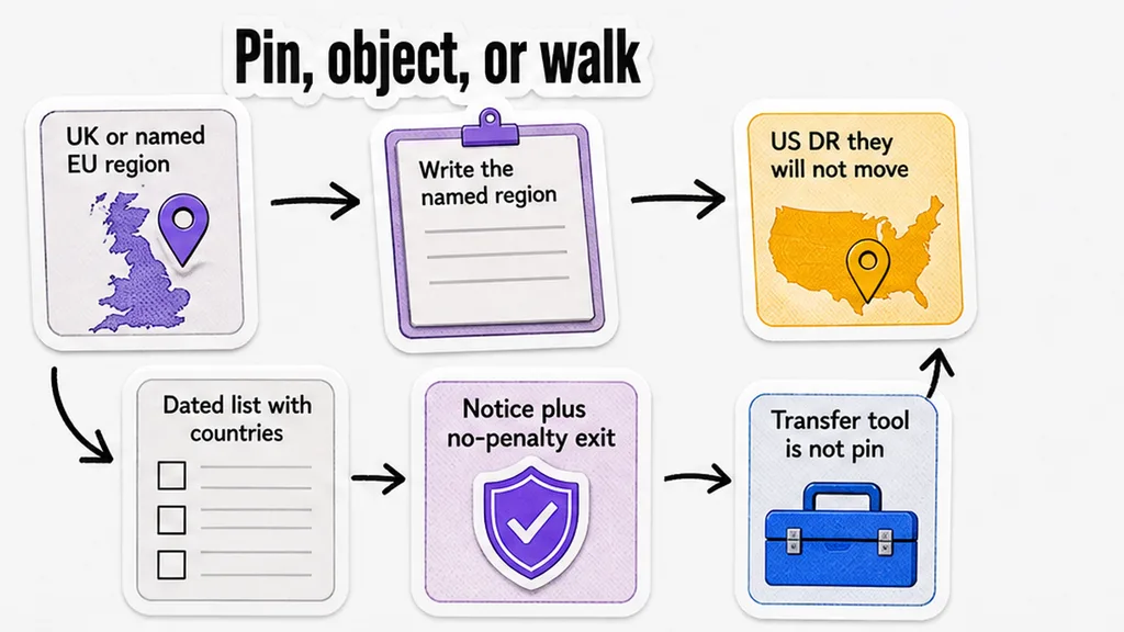 Pin, object, or walk board with named region versus US DR, no face