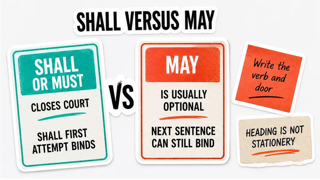 Shall versus may on the mediation rung, no face