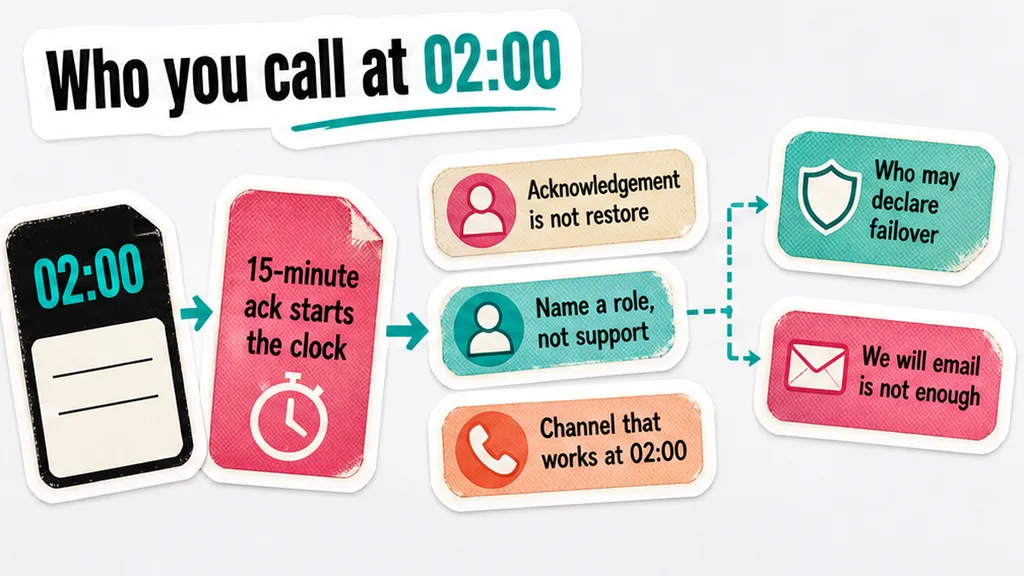 Failover role, 02:00 channel, and 15-minute acknowledgement, no face