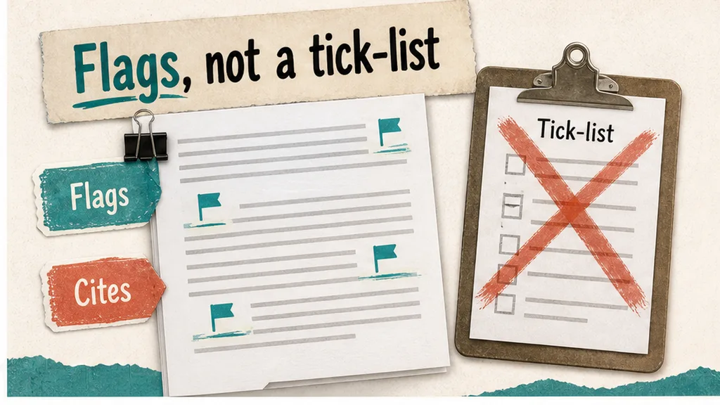 Editorial collage: marked processor agreement versus an Article 28 tick-list clipboard held aside