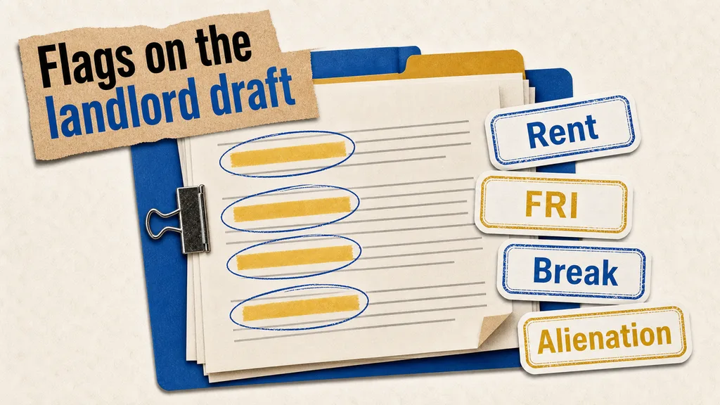 Commercial Lease Review Tool for England: Flags on the Draft Lease