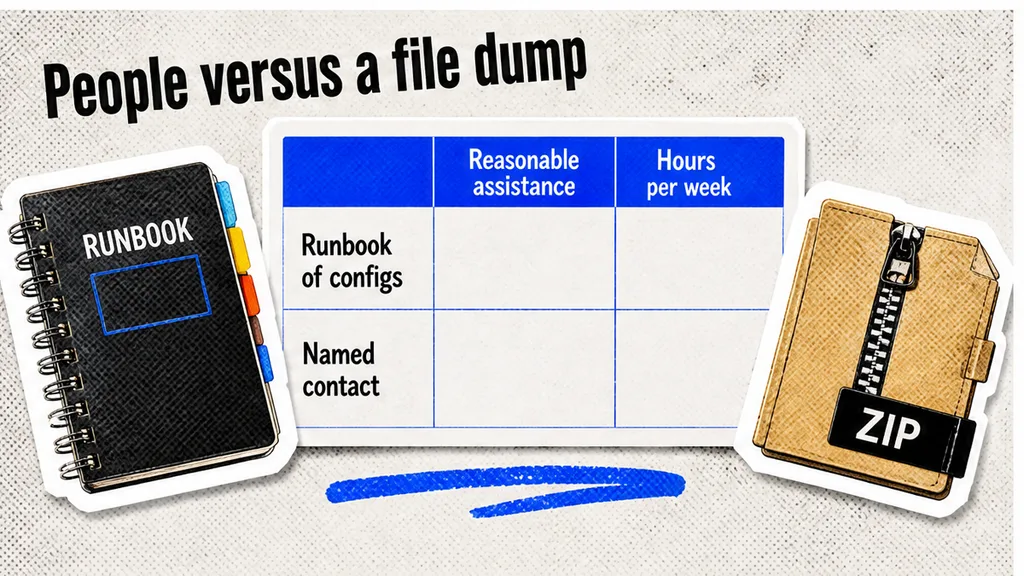 People and runbooks versus a file dump on an MSA, no face