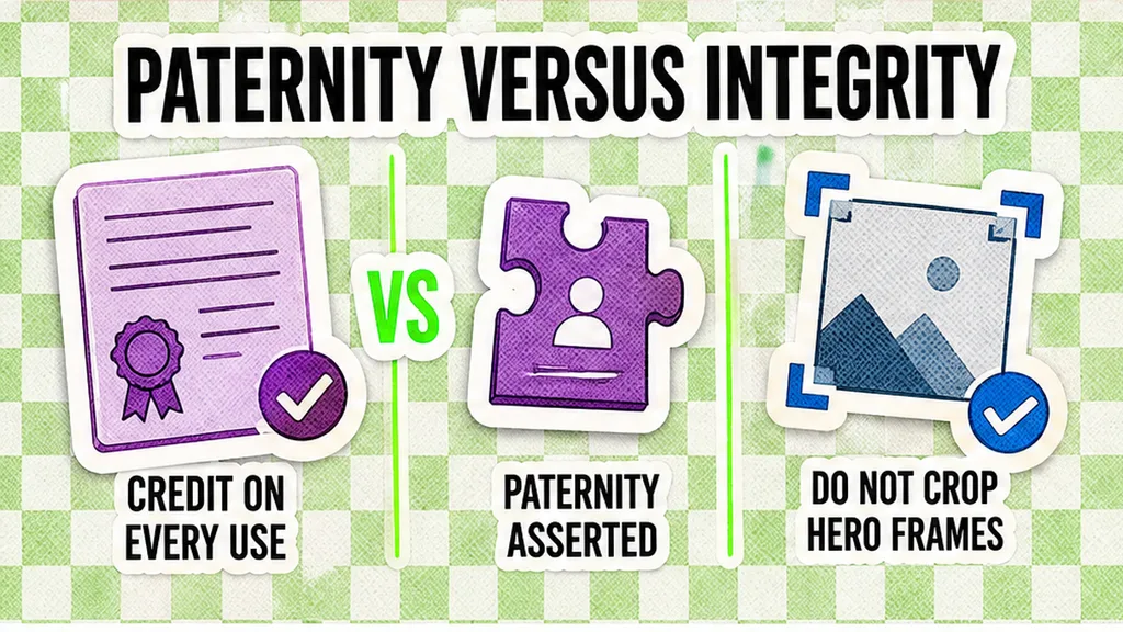 Comparison of paternity credit assertion versus integrity crop objection