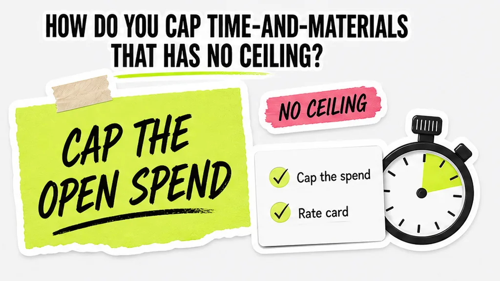 Stat card: How do you cap time-and-materials that has no ceiling?