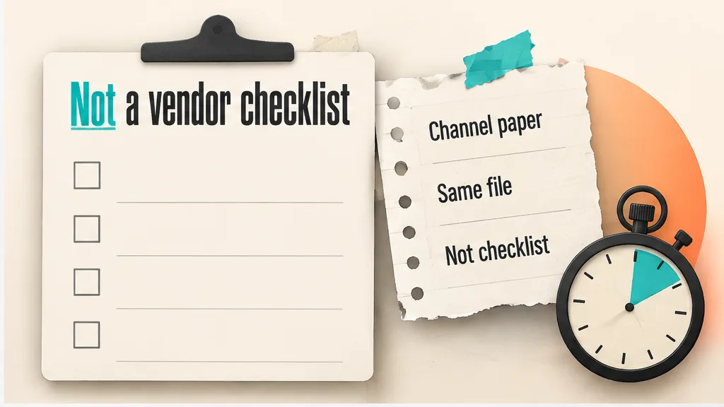 Deal registration sentence marked on reseller channel paper, no face