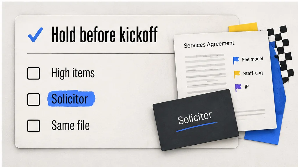 High items leaving the marked PSA file toward a solicitor pack, no face