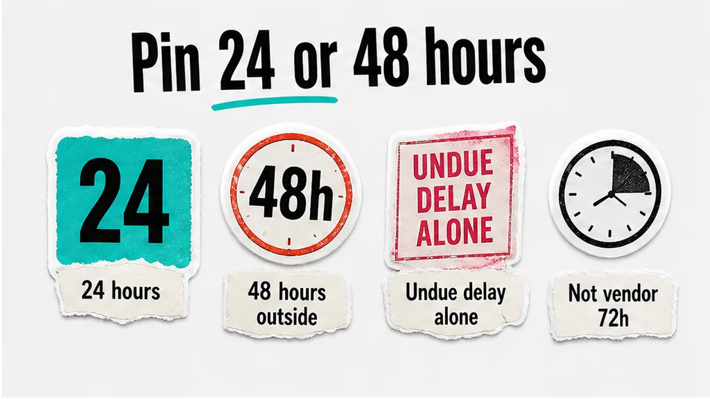 24 or 48 hour processor breach-notification clock pin