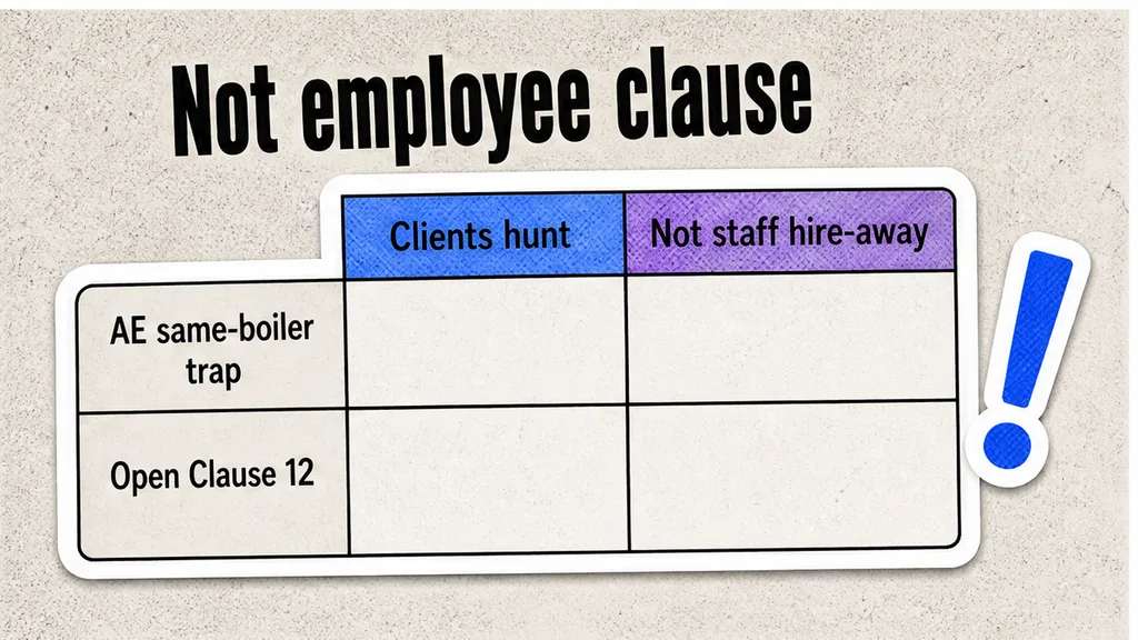 Comparison table: Why separate customer non-solicit from employee non-solicit?