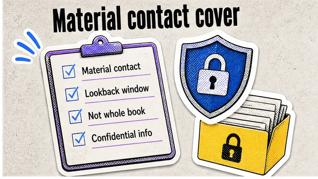 Checklist board: Which customers should a material-contact checklist cover?