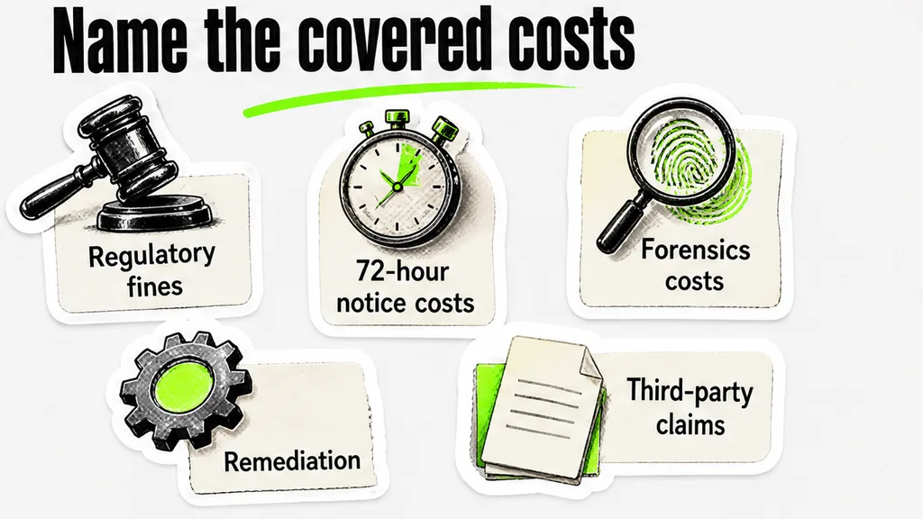 Covered-cost checklist for data-protection and confidentiality carve-outs
