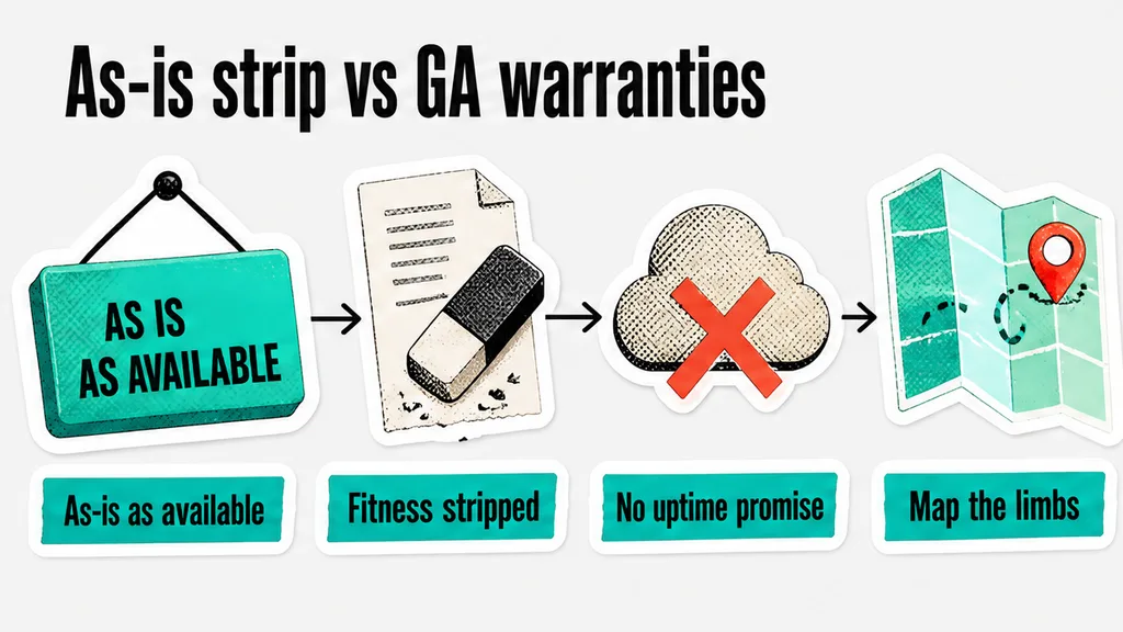 As-is warranty strip list compared with the GA warranty schedule