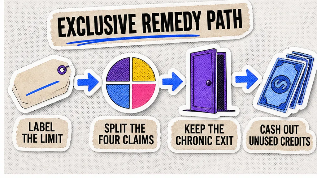 Workflow from exclusive-remedy label to a chronic-failure exit that survives