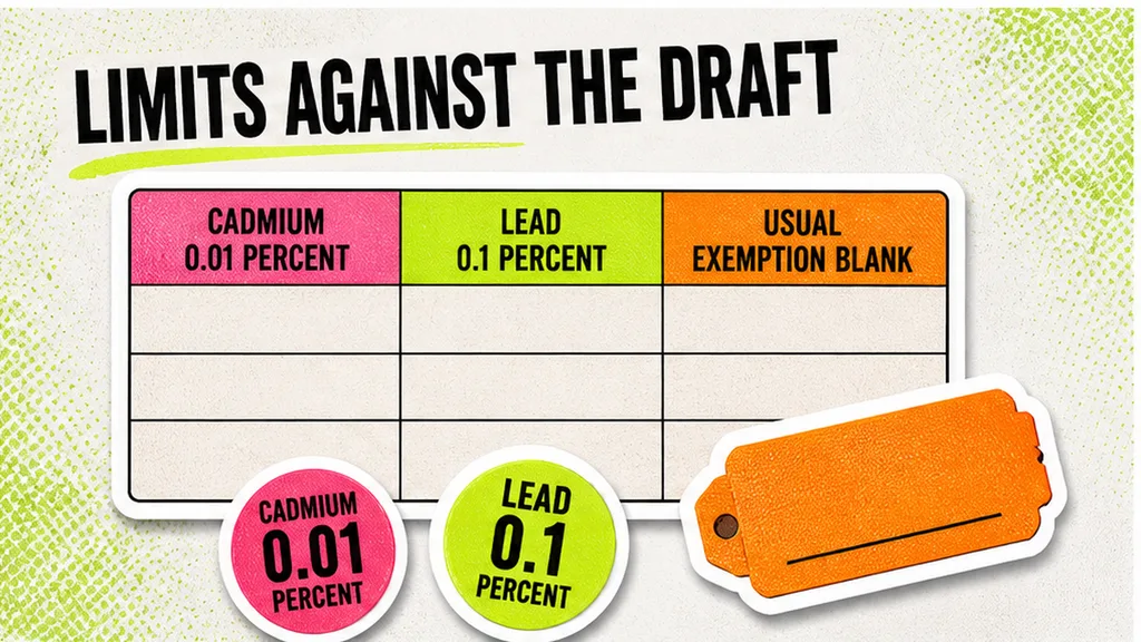 Comparison table: Which RoHS limits and exemptions should the warranty name?
