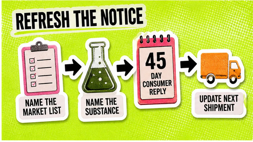 Workflow diagram: When to refresh a REACH candidate-list notice?