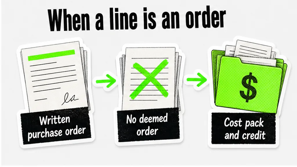 When a forecast line becomes an order
