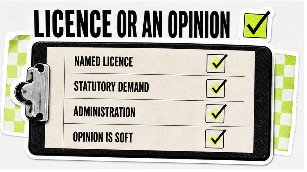 Checklist board: Which triggers count as licence loss, insolvency, or a regulatory drop?