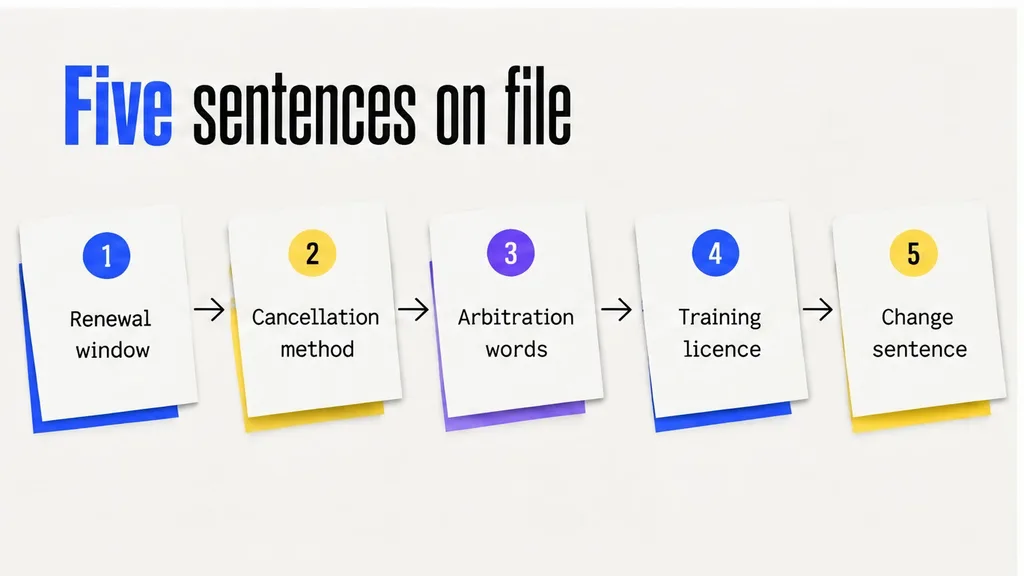 Uploaded website terms with renewal and cancellation sentences highlighted