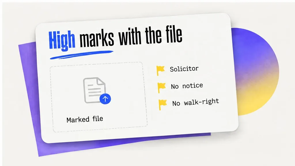Marked website terms PDF with the renewal and change sentences visible