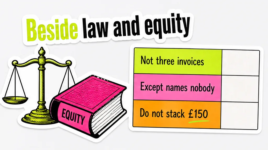 Cumulative line beside law and equity