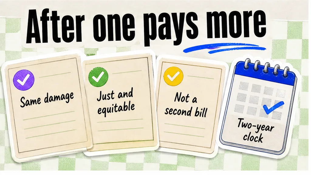 Checklist board: How do you log contribution after one supplier pays more?