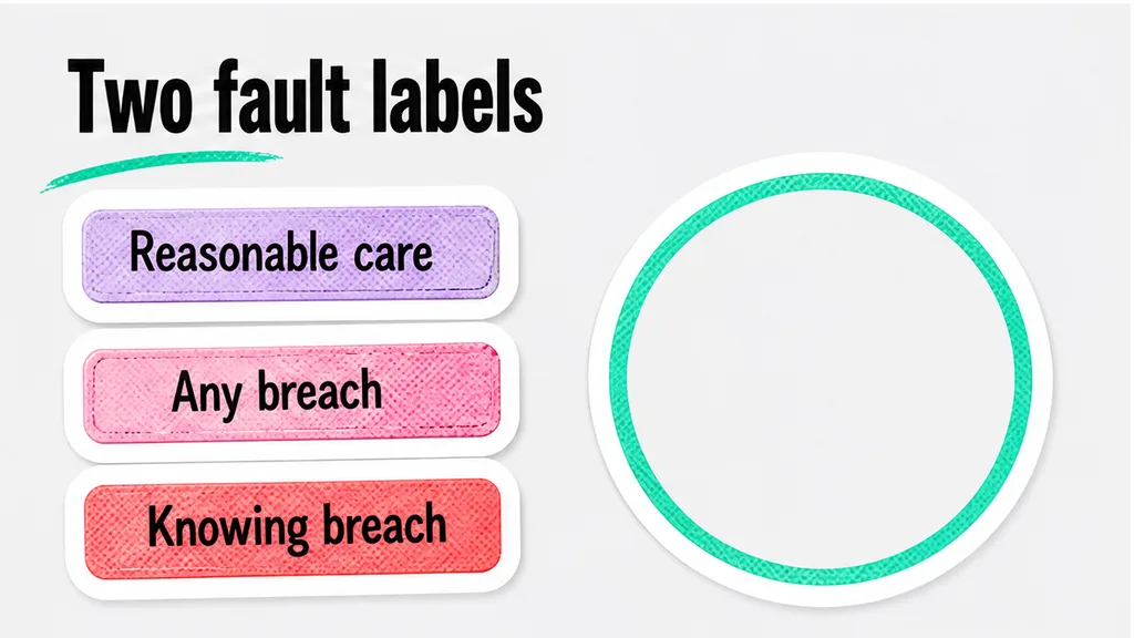 Comparison table: How do you read an undefined gross negligence label?