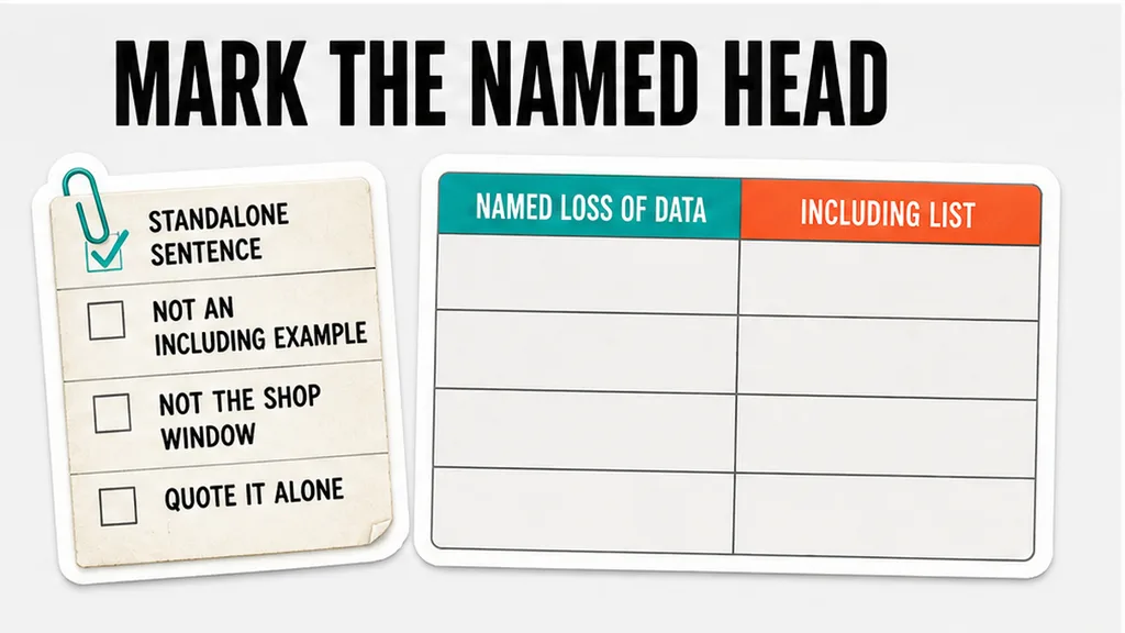 Comparison of a named data line against an including-list
