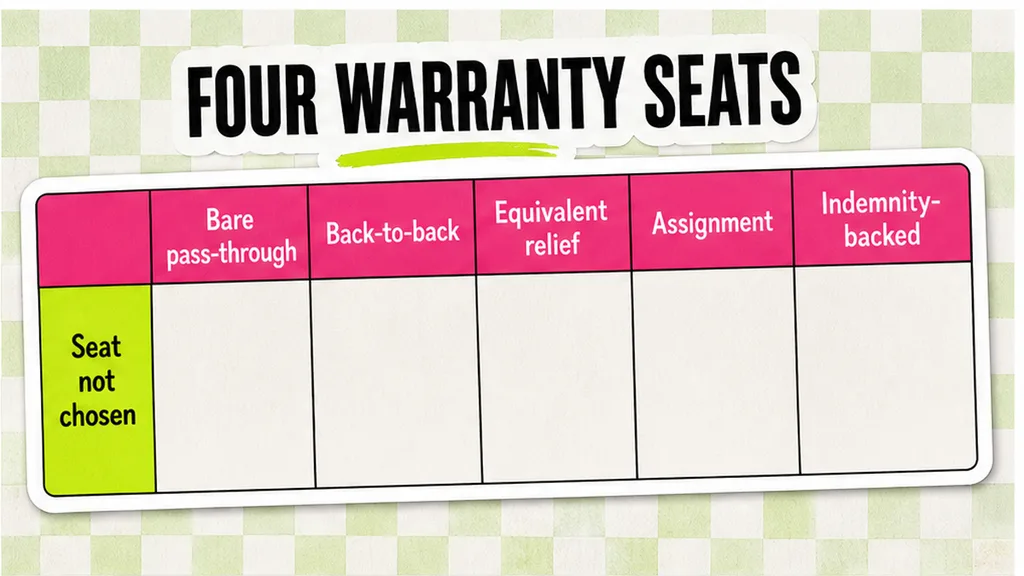 Clause 11.1 beside four warranty seats, no face