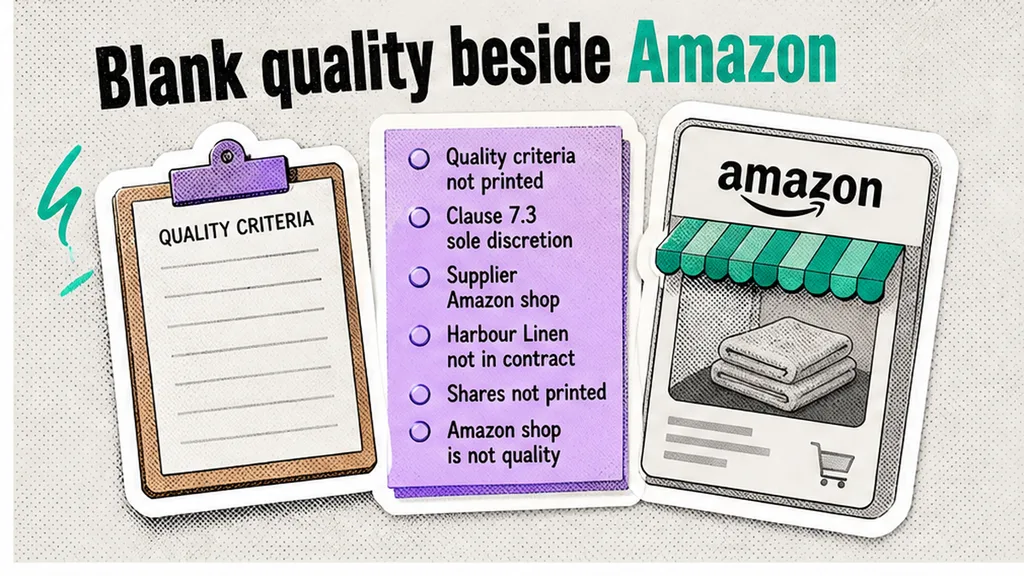 Checklist board: Which quality criteria favour one reseller?