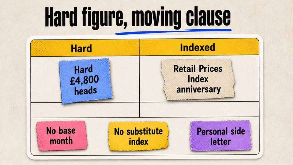 Hard heads of expenditure beside an indexed cap and its carve-outs