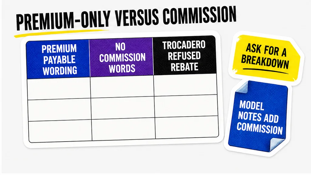Premium-only wording set beside express landlord commission