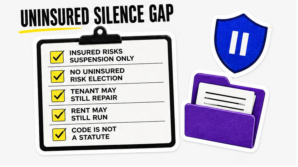 Insured Risks suspension with no uninsured-risk election
