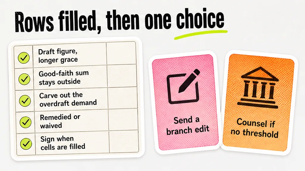 Margin notes for threshold, grace, overdraft, and continuing beside three choices.