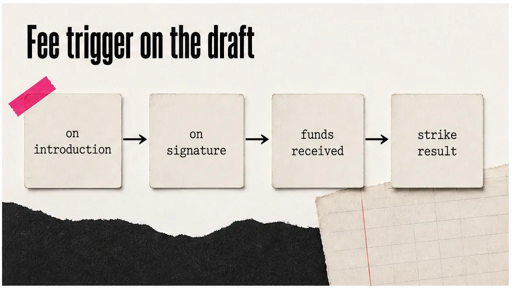 Introduction definition on a finder draft with a named prospect and an already-known window