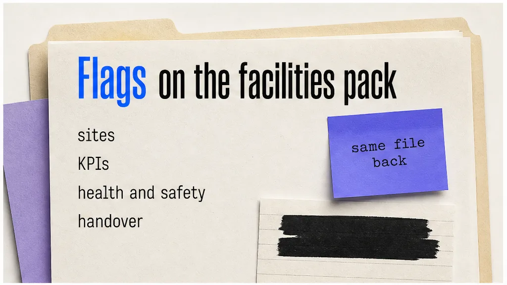 Facilities Management Agreement Review Tool: Flags on the FM Draft