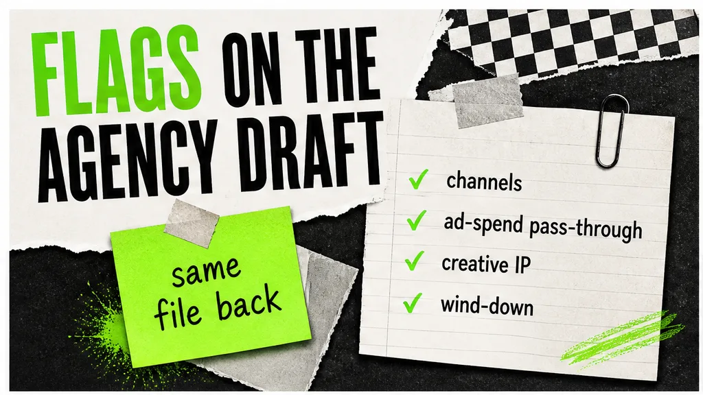 Marketing Services Agreement Review Tool: Risks Marked on the Agency Draft